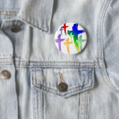 SHIRT_manykruisen Ronde Button 5,7 Cm (In situ)