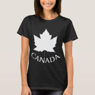 Shirt Maple Leaf Souvenir T-shirt voor dames in Ca