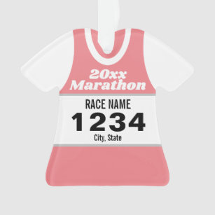Shirt Marathon Runner Ornament