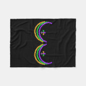 Shirt Mardi Gras Funny Beads S Outline Costume Hum Fleece Deken (Voorkant (Horizontaal))