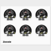 shirt maskeren ronde sticker (Vel)