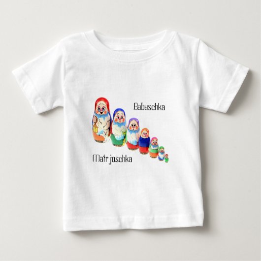 Shirt Matrjoschka, Matryoshka, Babuschka (Voorkant)