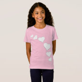 Shirt  meisje van Valentijnse meisjes - Aangepaste (Voorkant volledig)