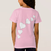 Shirt  meisje van Valentijnse meisjes - Aangepaste (Achterkant)