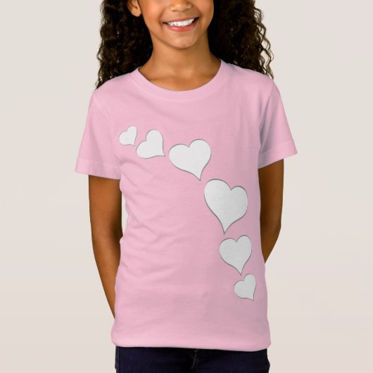 Shirt  meisje van Valentijnse meisjes - Aangepaste (Voorkant)