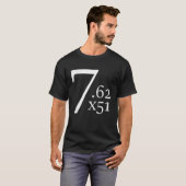 shirt met 762 x 51 NAVO-cartridge (Voorkant volledig)