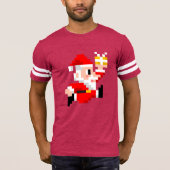 Shirt met 8 bits Kerstmis: mannen (Voorkant)