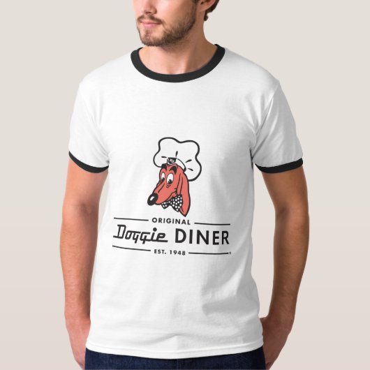 Shirt met Doggie Diner logo (Voorkant)