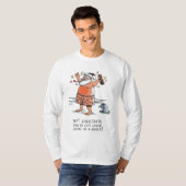 shirt met drink Santa Long-hoes (Voorkant volledig)