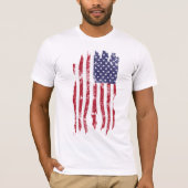  Shirt met druktestikering, VS-vlag (Voorkant)