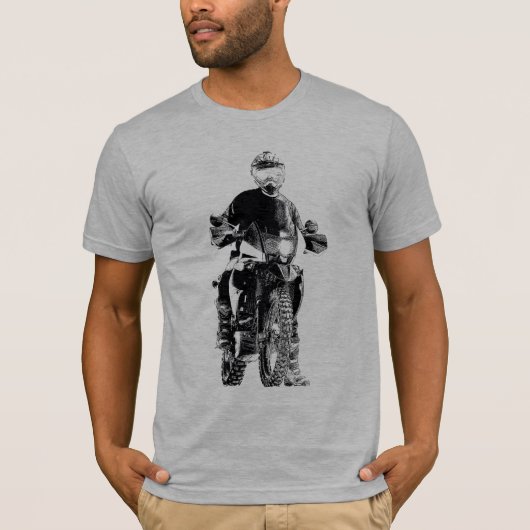 Shirt met dubbele sportmotor (Voorkant)