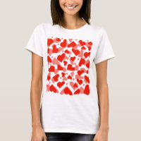 shirt met een patroon van liefde
