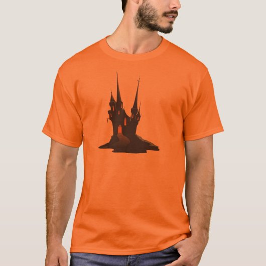 Shirt met gehakt Castle Halloween (Voorkant)