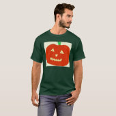 Shirt met gloeiende pompoen (Voorkant volledig)