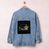 Shirt met groene kerstmis denim jacket (Hangar)