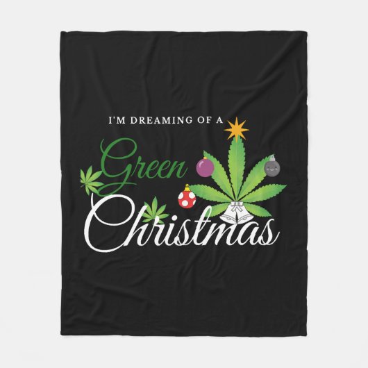 Shirt met groene kerstmis fleece deken (Voorkant)