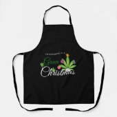 Shirt met groene kerstmis schort (Voorkant)