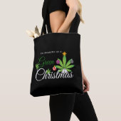 Shirt met groene kerstmis tote bag (Dichtbij)
