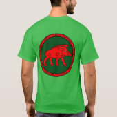 Shirt met het symbool Gaul Boar (Achterkant)