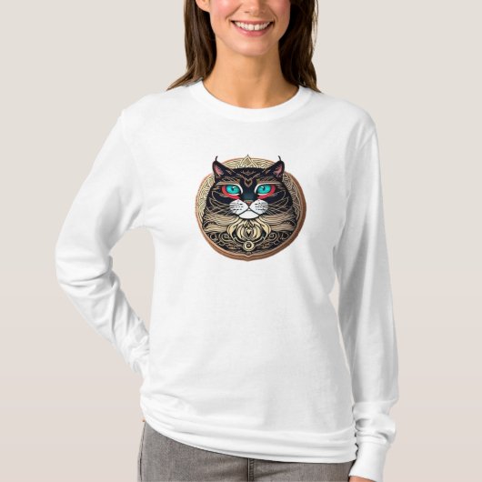 shirt met kattenliefje grappig shirt voor kattenvo (Voorkant)
