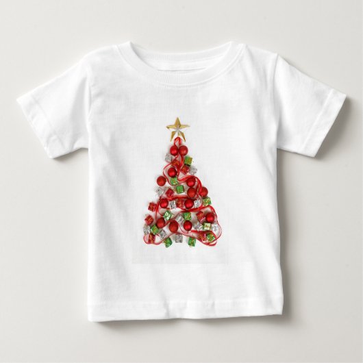 Shirt met kerstbomen (Voorkant)