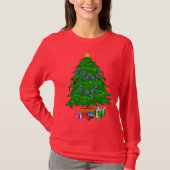 Shirt met kerstbomen (Voorkant)