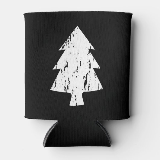 Shirt met kerstbomen blikjeskoeler (Voorkant)