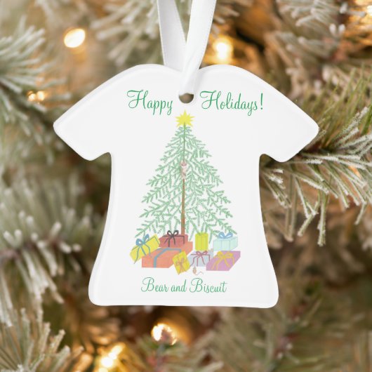 Shirt met kerstbomen Ornament in vorm (Boom)