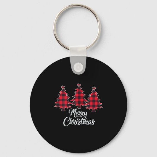 Shirt met kerstbomen Rood Buffalo Pset Chris Sleutelhanger (Voorkant)
