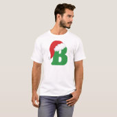 Shirt met kerstbrief B Alphabet (Voorkant volledig)