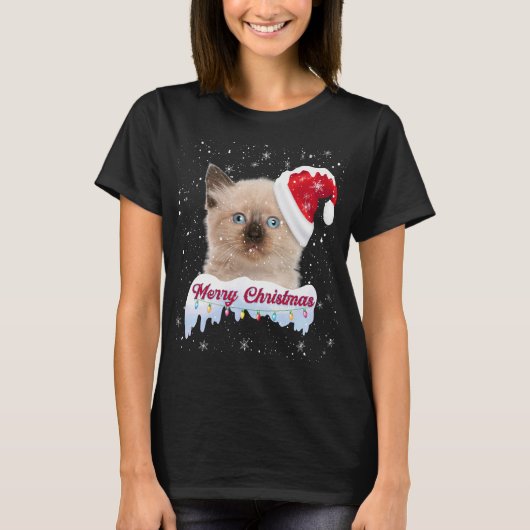 Shirt met kerstkeuken - Cat Gift T Shirt (Voorkant)