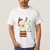Shirt met kerstllama (Voorkant)