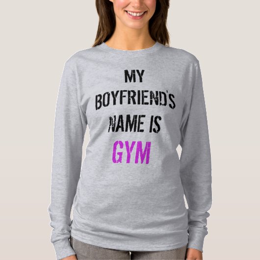 Shirt met lange beschermhoes voor gym werkout (Voorkant)