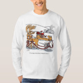 Shirt met lange hoes van Unicorn Reindeer (Voorkant)