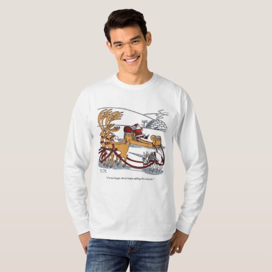 Shirt met lange hoes van Unicorn Reindeer (Voorkant volledig)