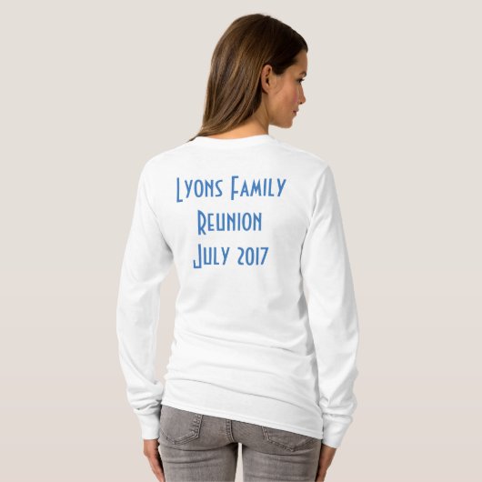 Shirt met lange hoes voor vrouwen (Achterkant volledig)