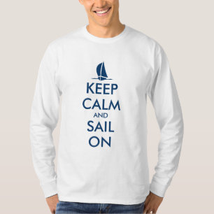 Shirt met lange mouwen Kalm houden en doorgaan