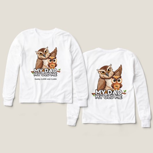 Shirt met lange mouwen: Mijn vader Mijn oude ik (w (Voorkant /achterkant)