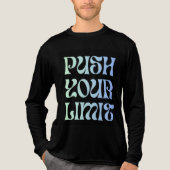 shirt met lange mouwen push your limit (Voorkant volledig)