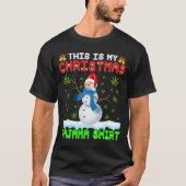 Shirt met onkruidenierswaren, Funny Pajamas Snowma (Voorkant)