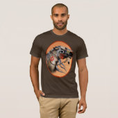Shirt met oorlogspaard (Voorkant volledig)