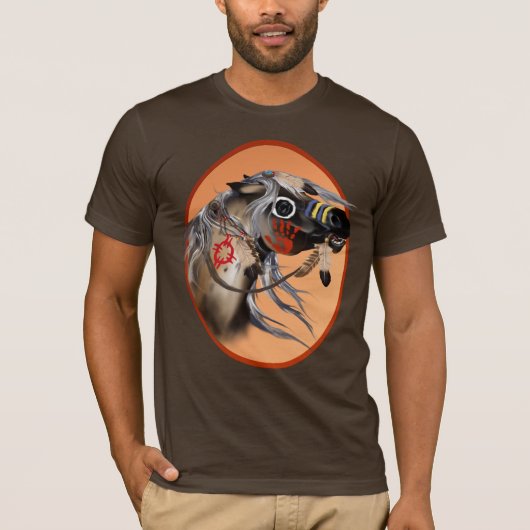 Shirt met oorlogspaard (Voorkant)