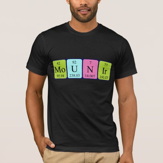 Shirt met periodieke handelsnaam van de fabrikant (Voorkant)
