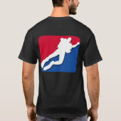 Shirt met rode en blauwe scuba (Achterkant)