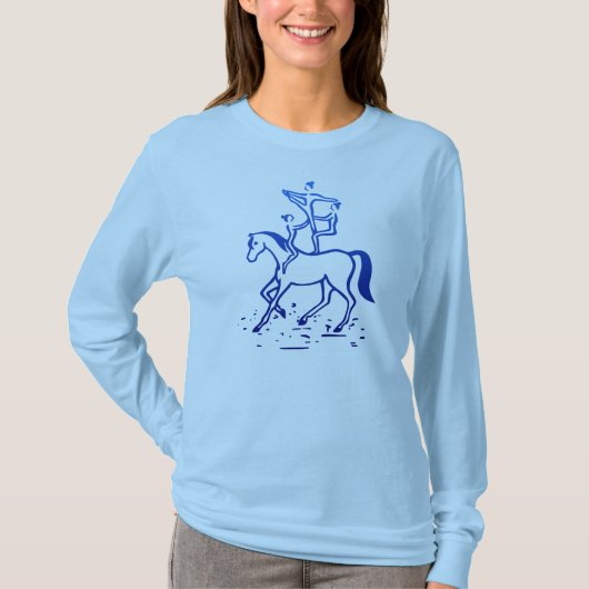 Shirt met vaulting, met vaulting Motif/Voltigieren (Voorkant)