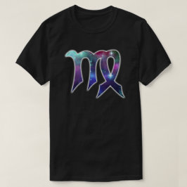 Shirt met virgo-symbool - zwart