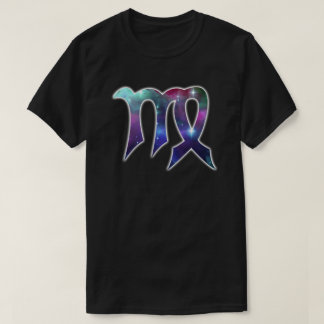 Shirt met virgo-symbool - zwart
