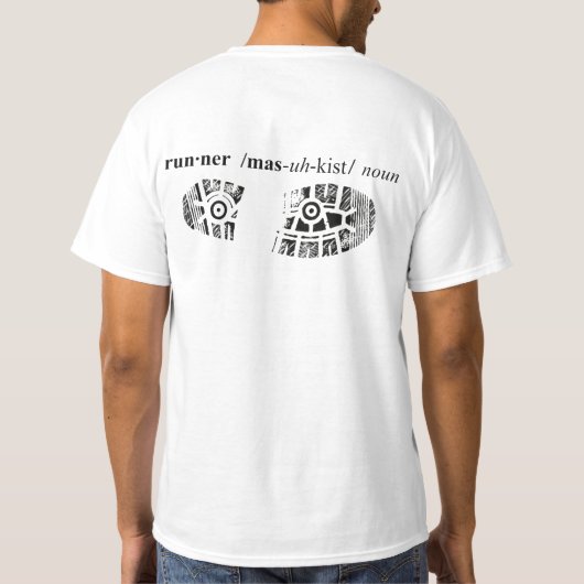 Shirt met wielrenner (Achterkant)