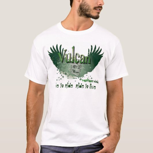 Shirt motorfiets Vulcaan (Voorkant)