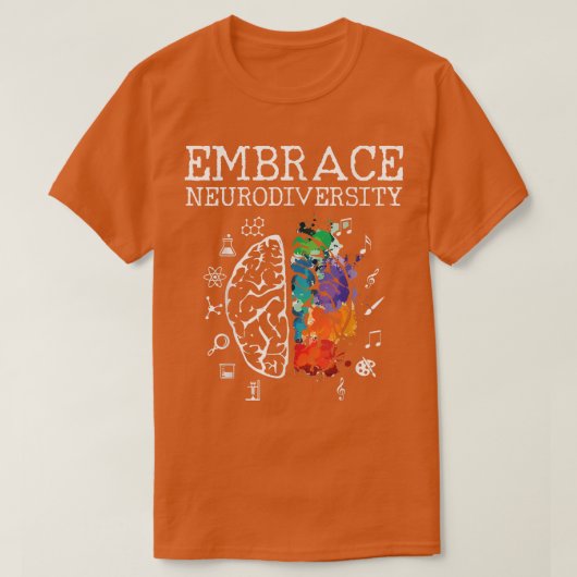 Shirt Neurodiversity - Embrace ADHD Autism ASD Tsh (Design voorkant)